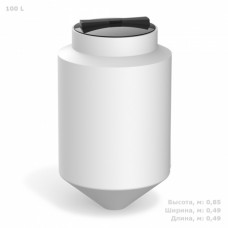 Емкость с конусным дном К 200 (200 л) с обрешёткой