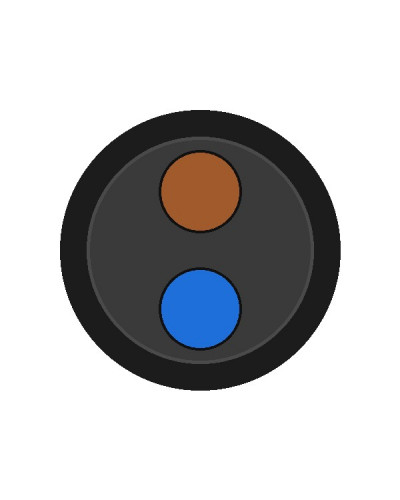 Кабель H07RN-F 2x1,5 Кабель H07RN-F 2x1,5